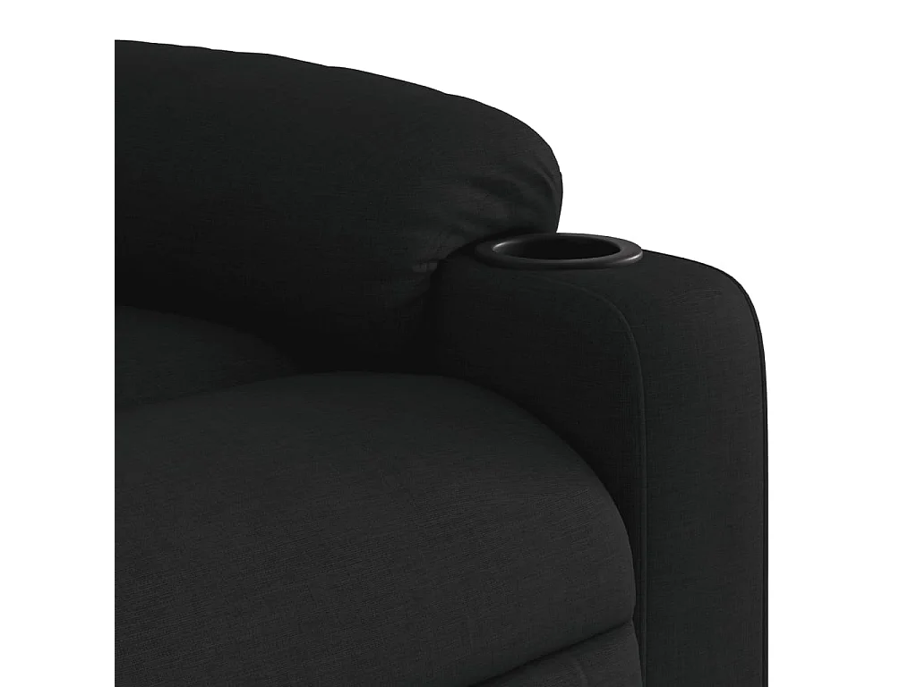 Fauteuil inclinable Noir Tissu
