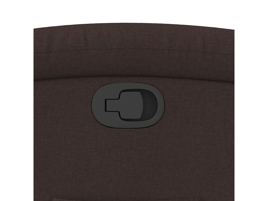 Fauteuil inclinable Marron foncé Tissu