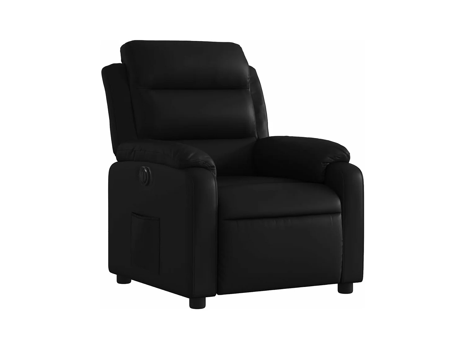 Fauteuil inclinable électrique Noir Similicuir