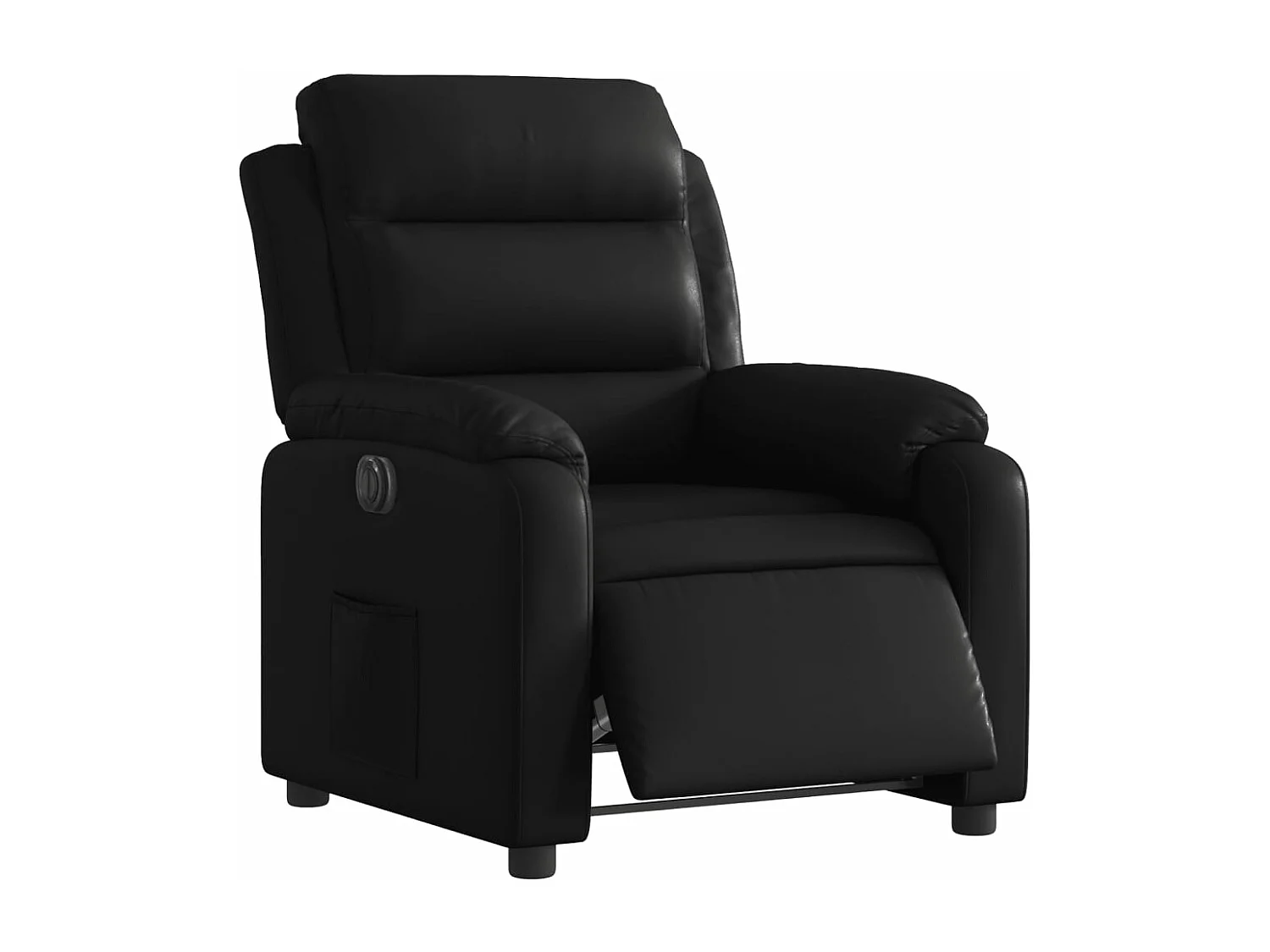 Fauteuil inclinable électrique Noir Similicuir
