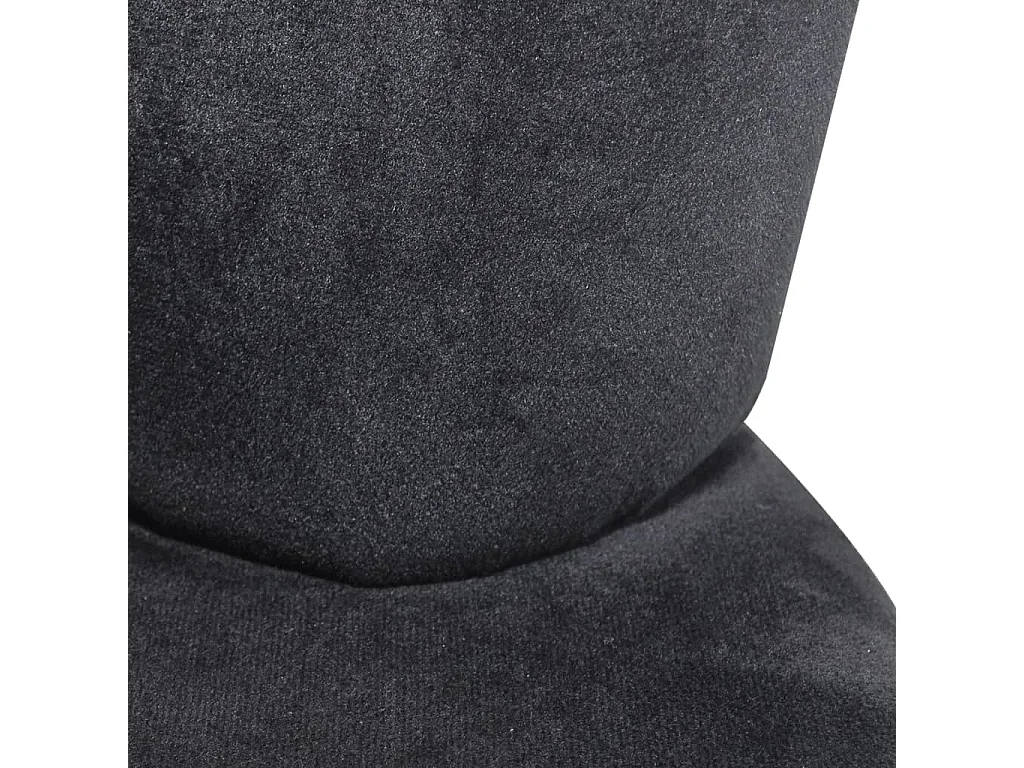 Fauteuil en forme de main Noir Velours