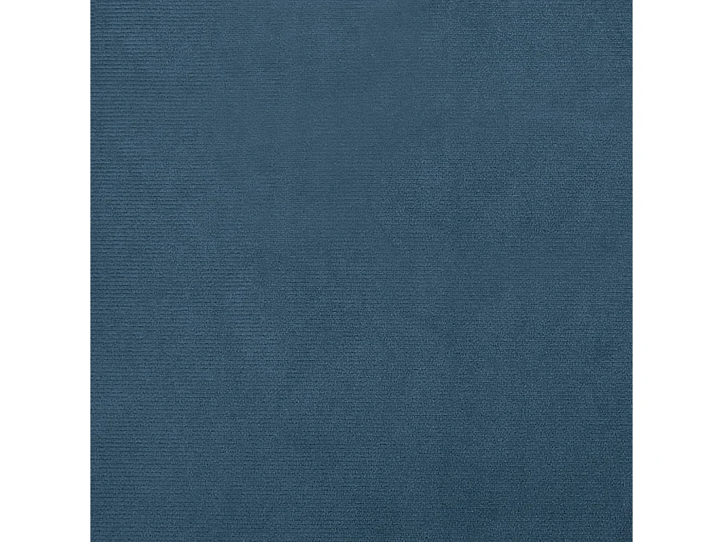 Kuipstoel met voetenbank fluweel donkerblauw