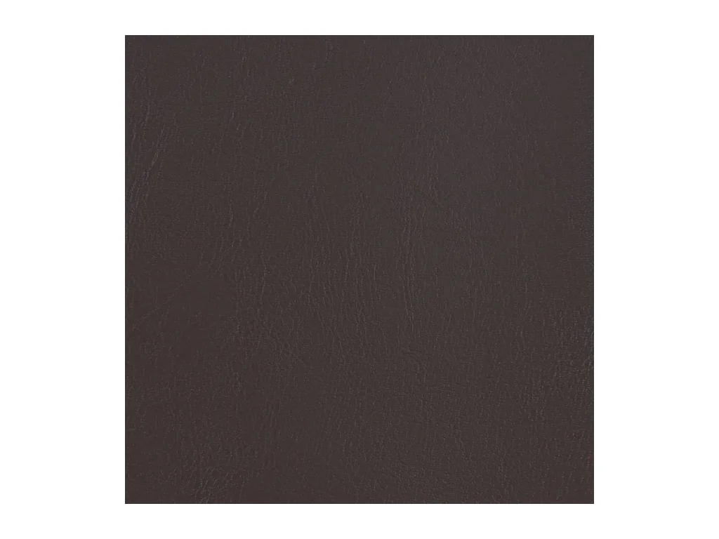 Fauteuil cabriolet avec repose-pied marron similicuir