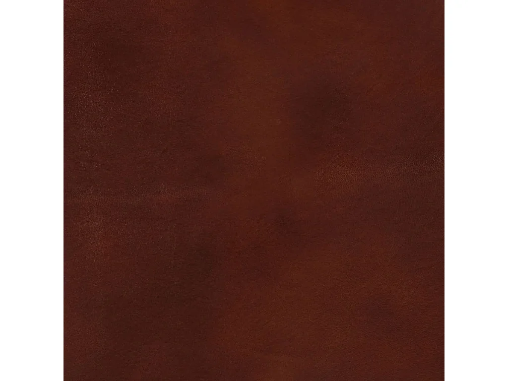 Fauteuil cabriolet marron cuir véritable