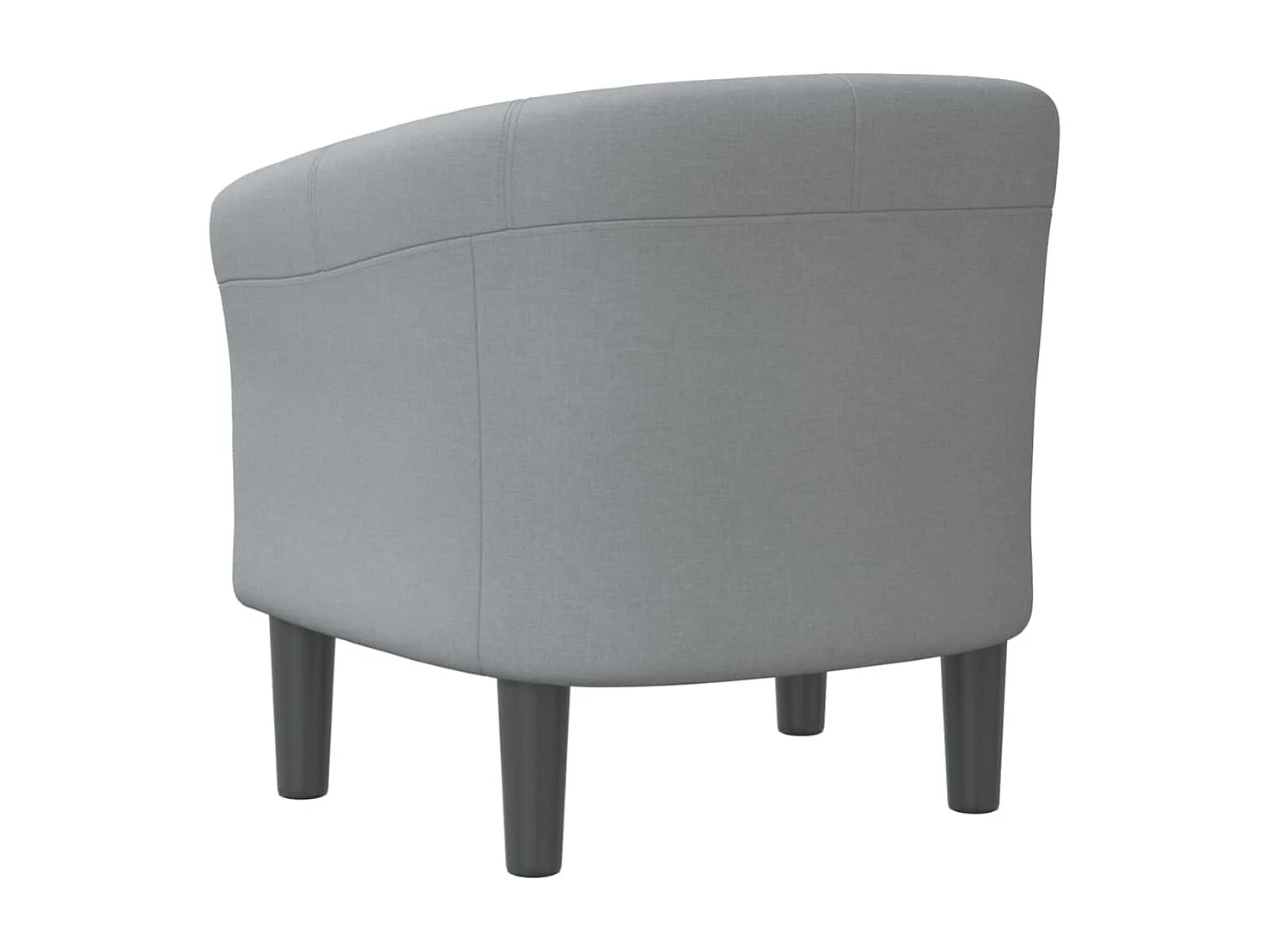 Fauteuil cabriolet gris clair tissu