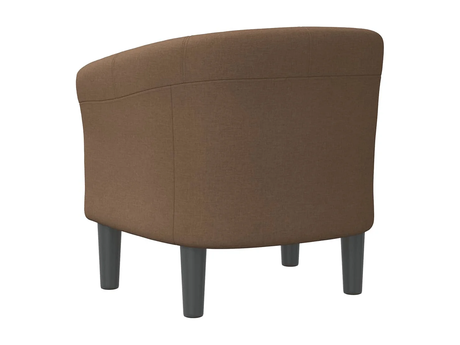 Fauteuil cabriolet marron tissu