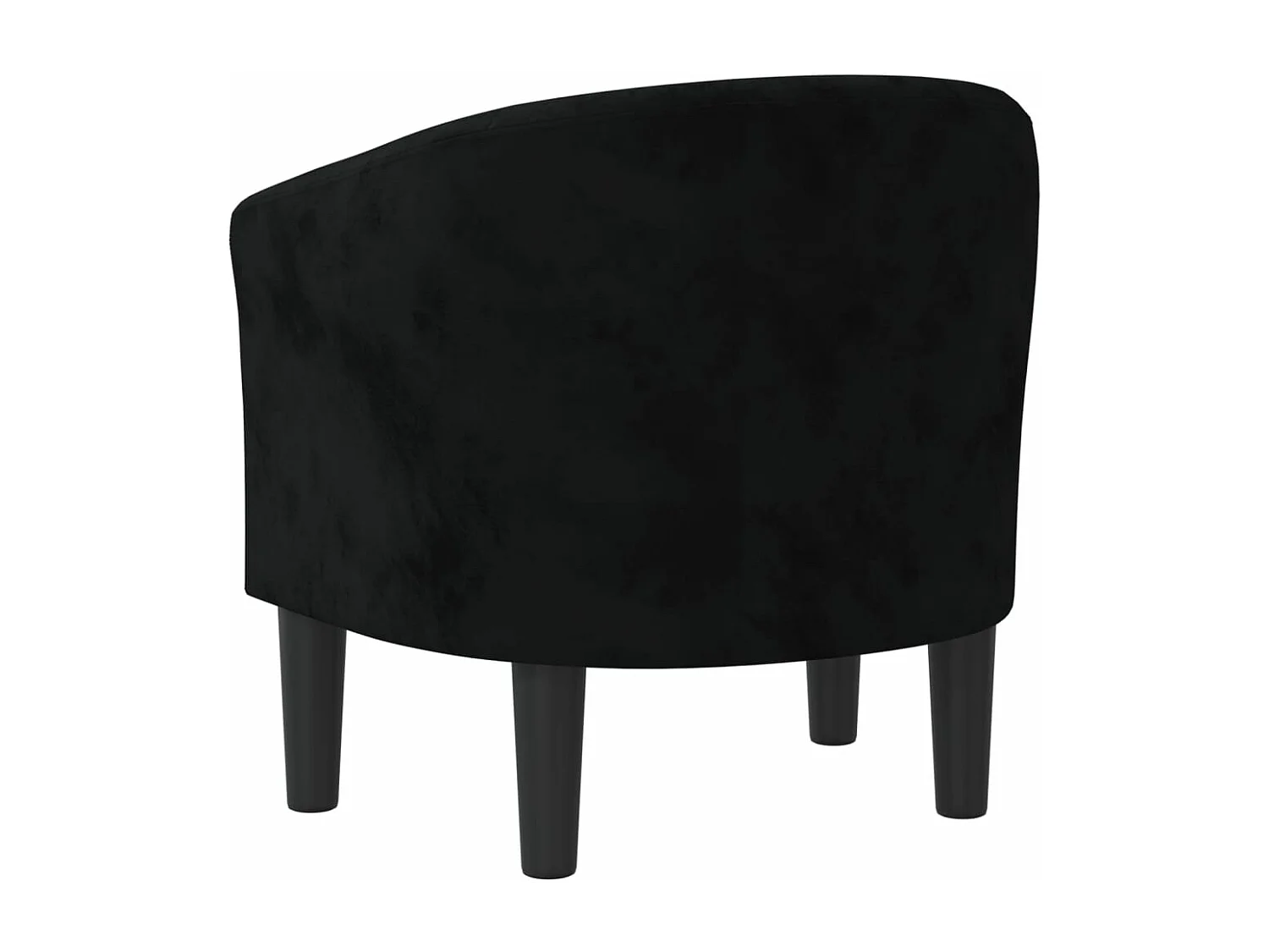 Sillón de terciopelo negro