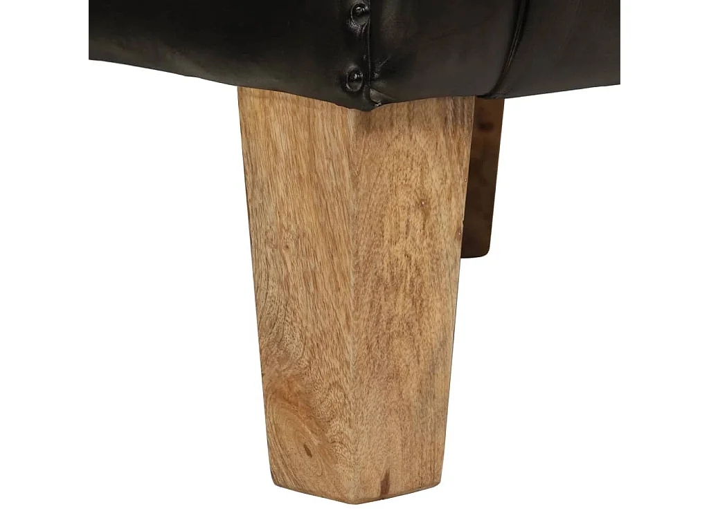 Fauteuil cabriolet gris cuir véritable