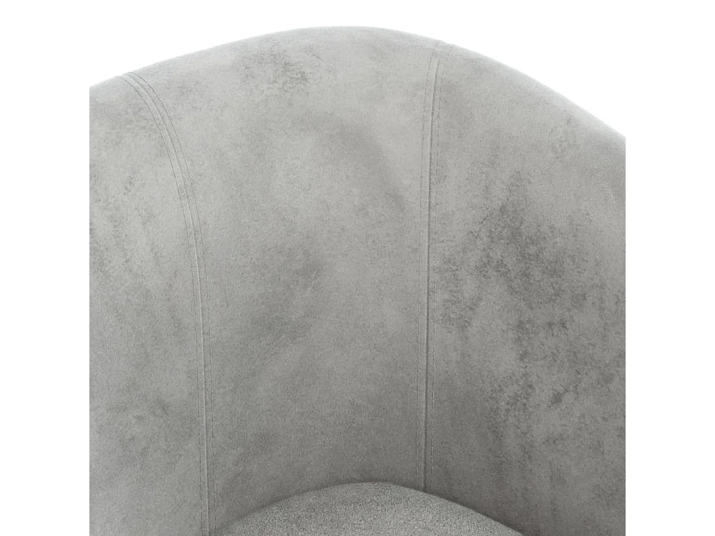Fauteuil cabriolet avec repose-pied gris clair velours