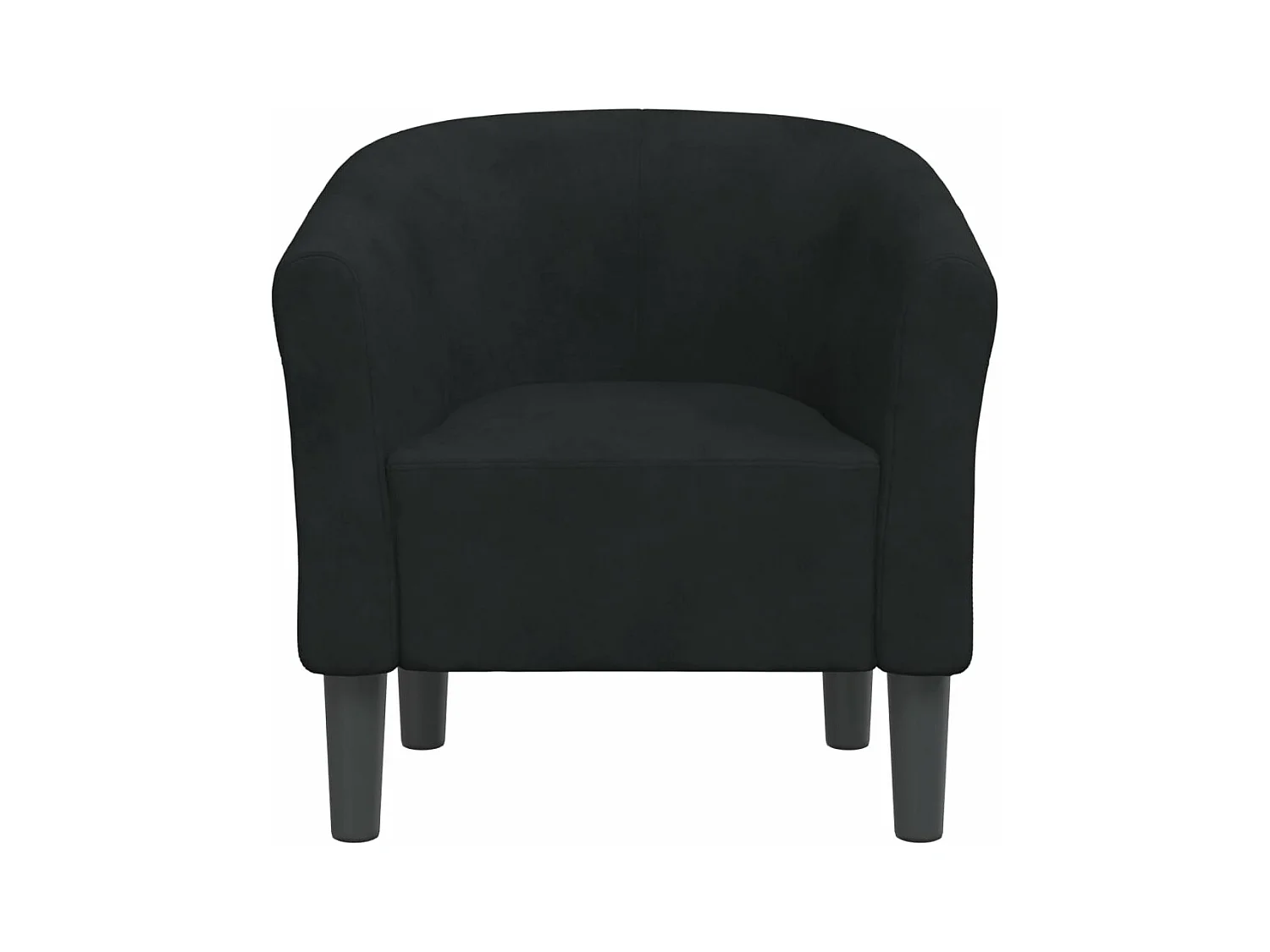 Sillón de terciopelo negro