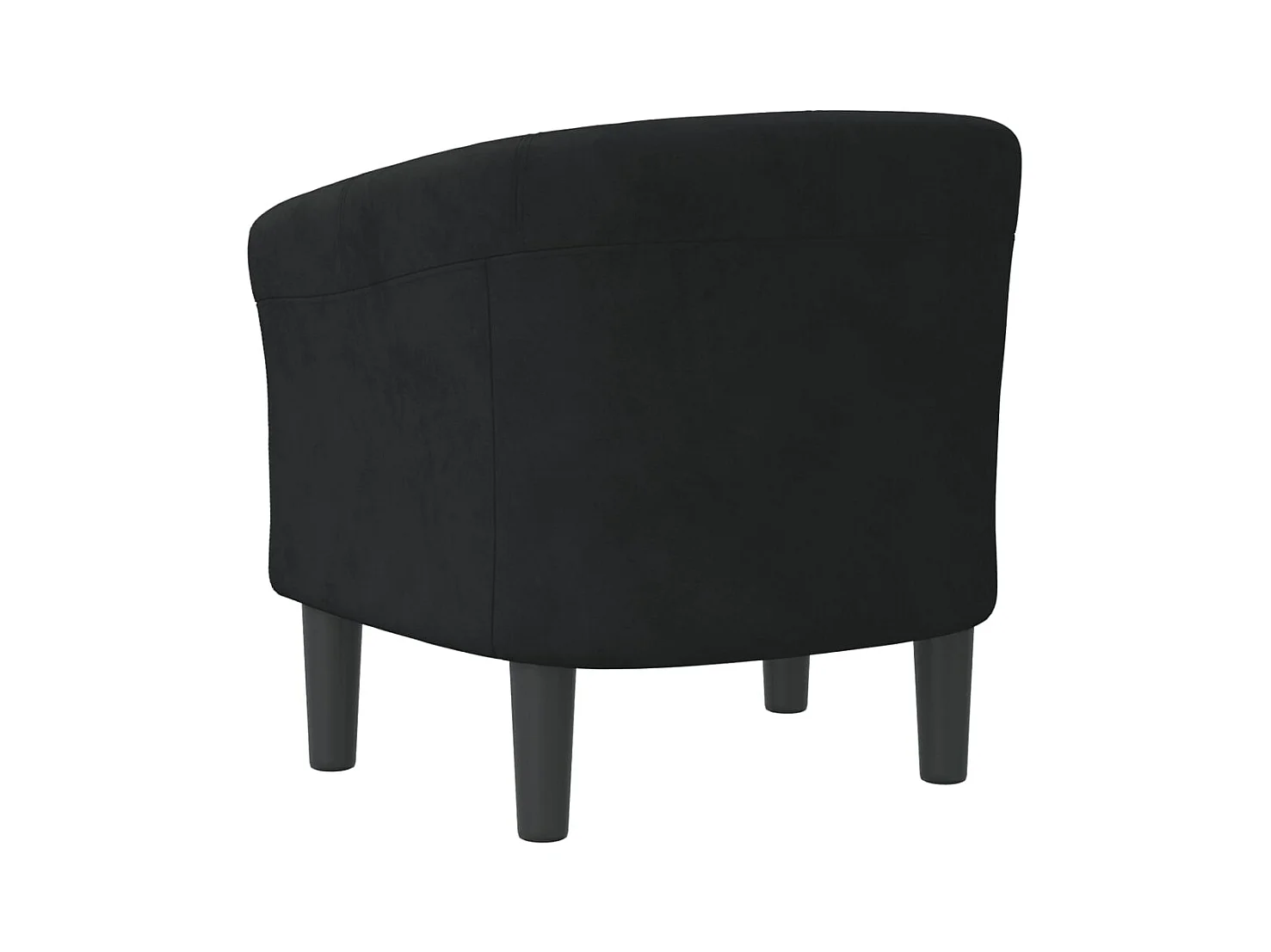 Sillón de terciopelo negro