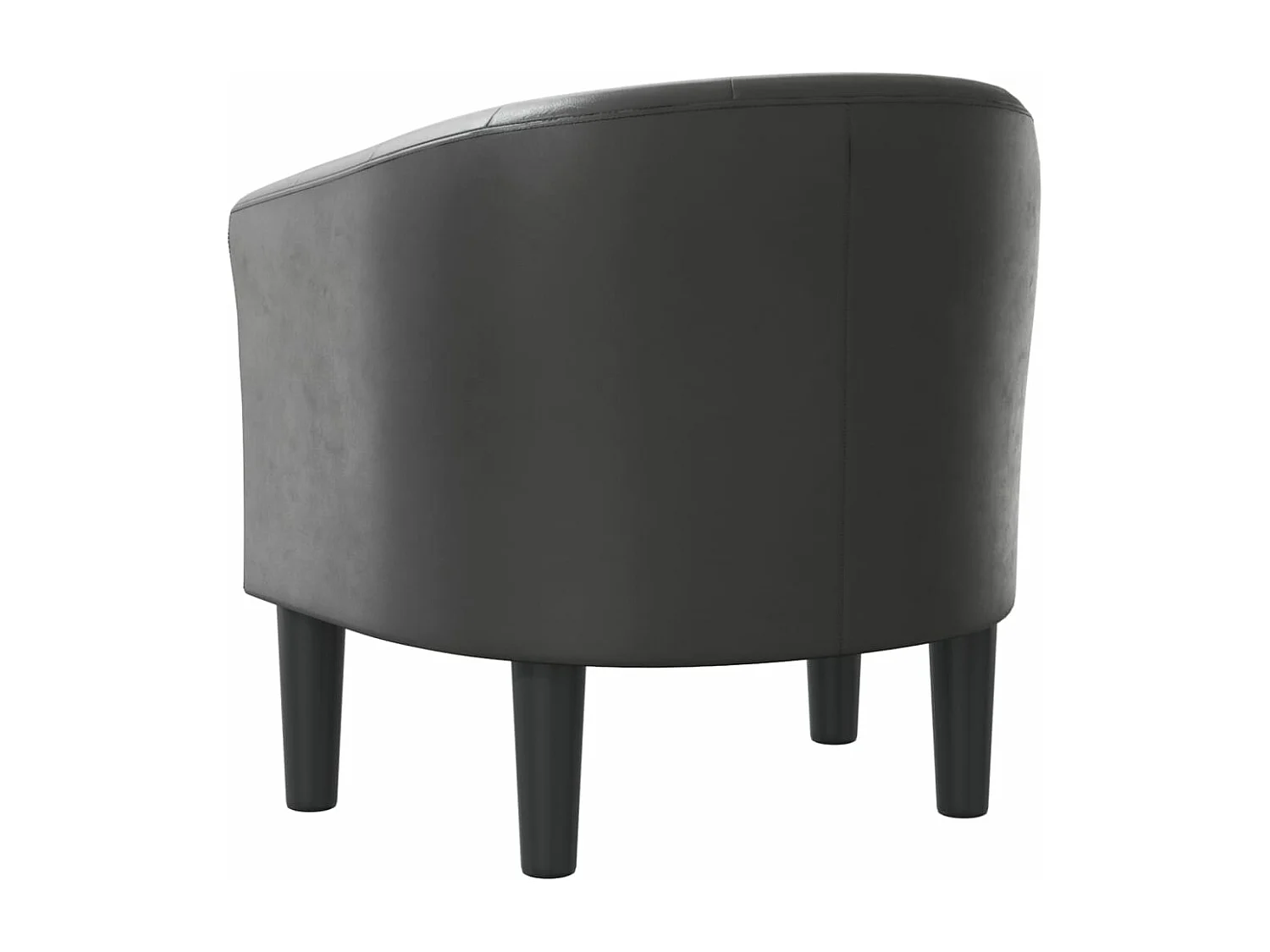 Fauteuil cabriolet gris similicuir