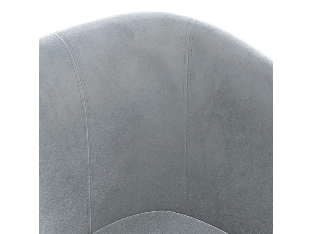 Fauteuil cabriolet avec repose-pied gris foncé velours