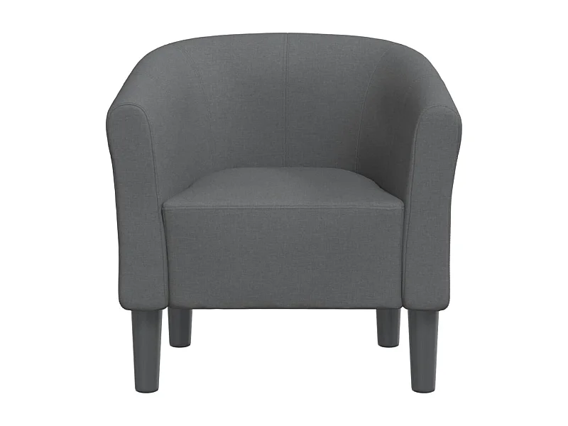 Fauteuil cabriolet gris foncé tissu