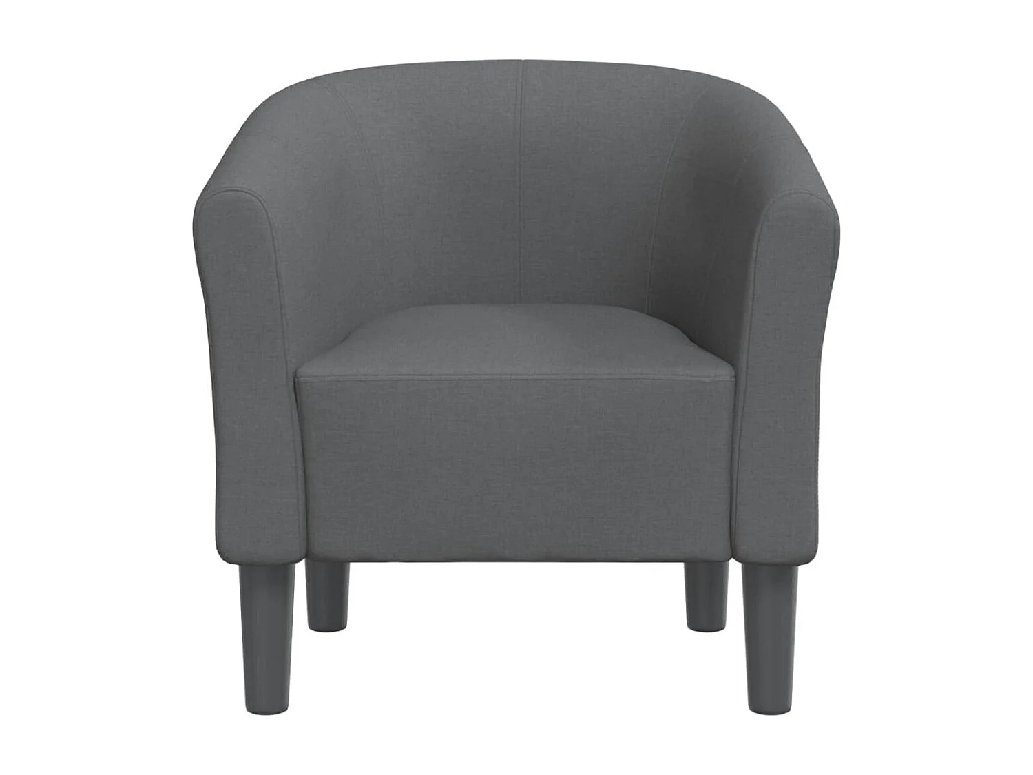 Fauteuil cabriolet gris foncé tissu