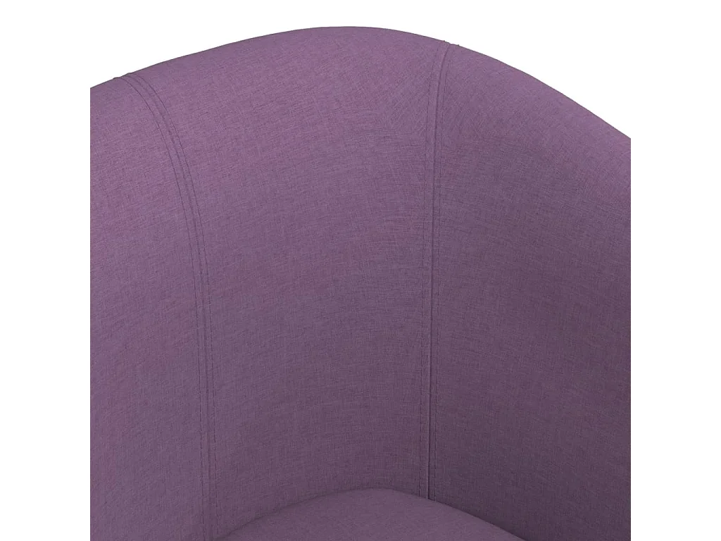 Fauteuil cabriolet violet tissu