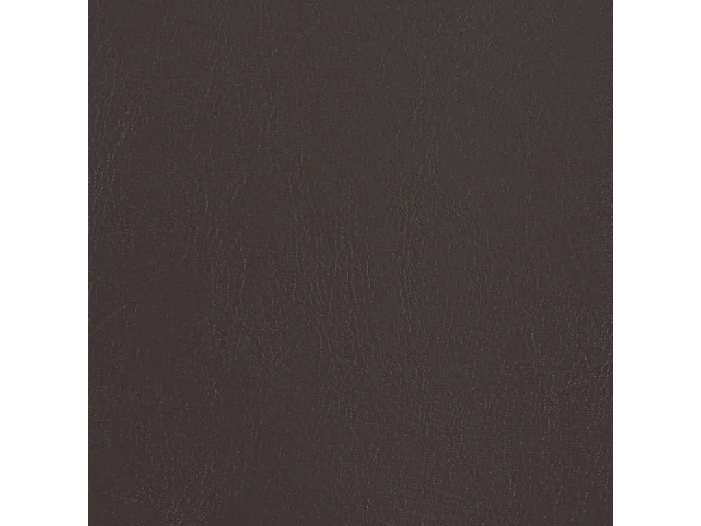 Fauteuil cabriolet avec repose-pied marron similicuir