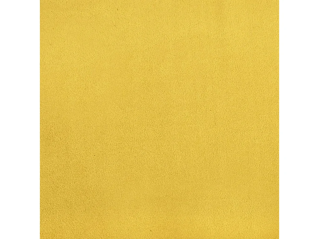 Fauteuil cabriolet avec repose-pied jaune velours