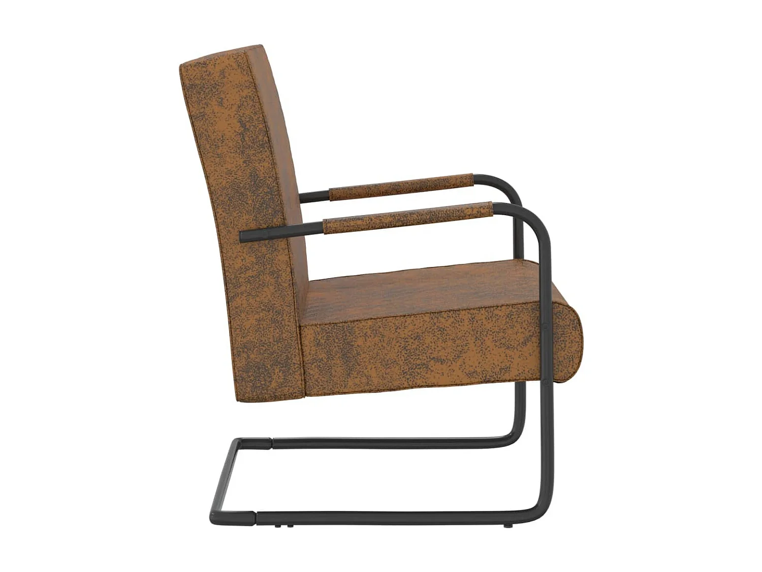 Fauteuil cantilever Marron Tissu