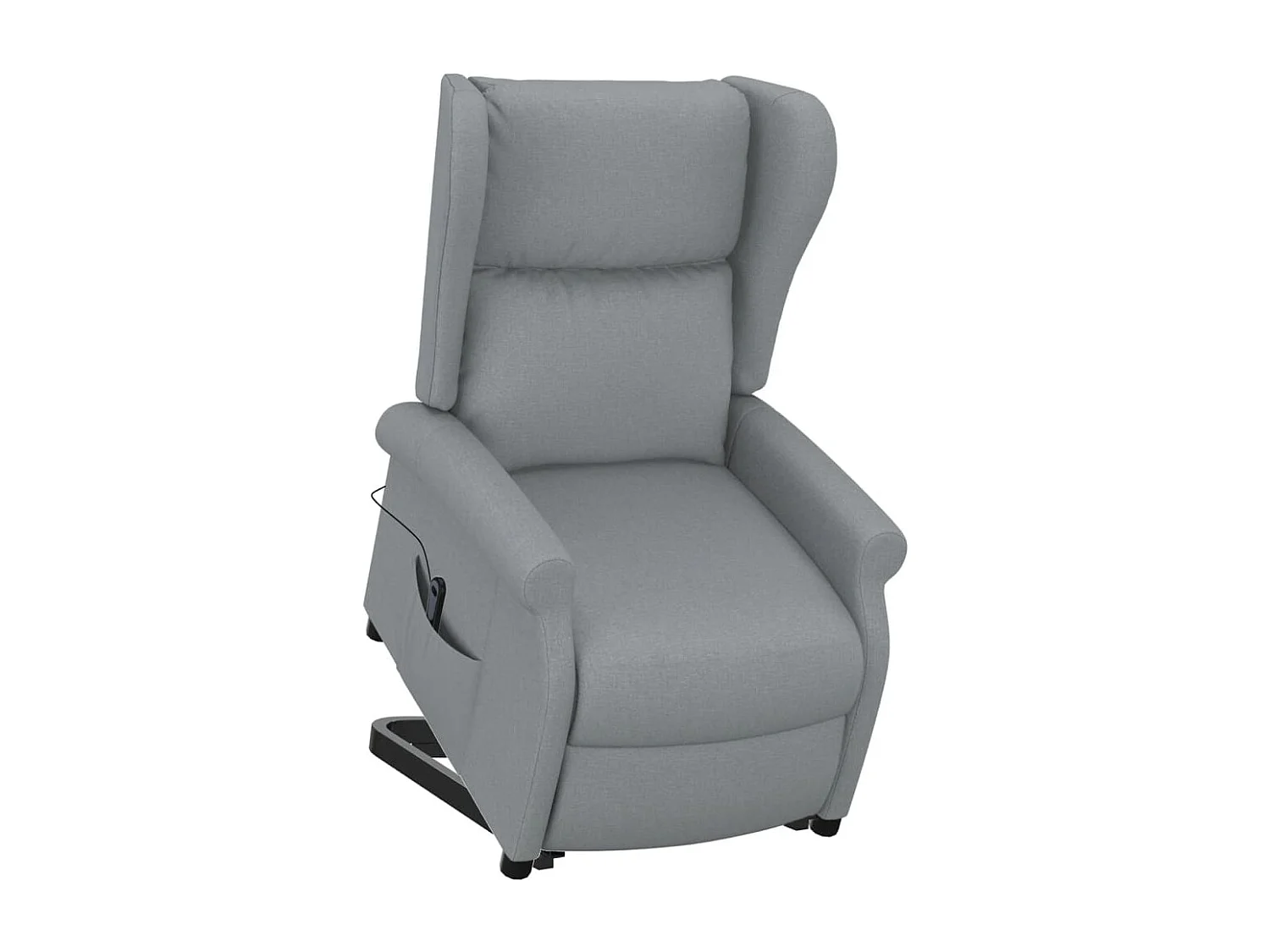 Sta-op-stoel stof lichtgrijs