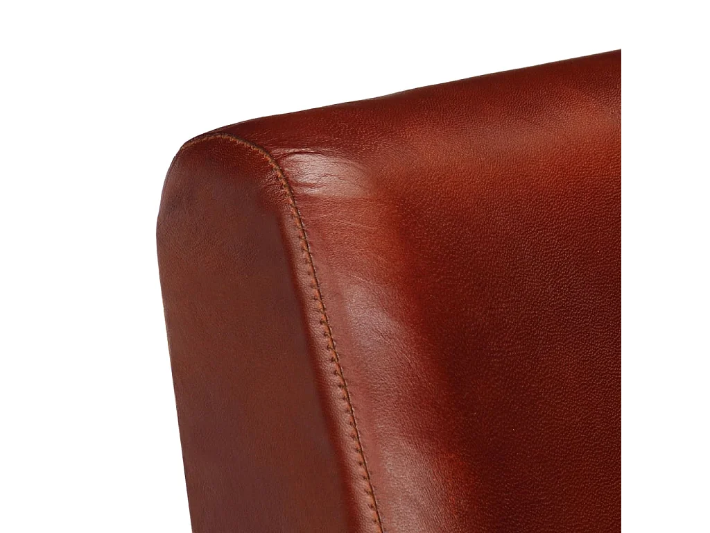 Fauteuil Marron Cuir véritable