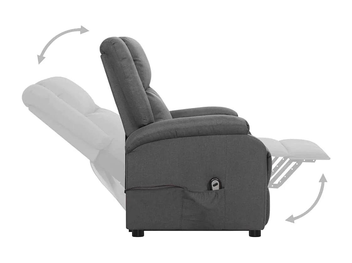 Fauteuil Gris foncé Tissu