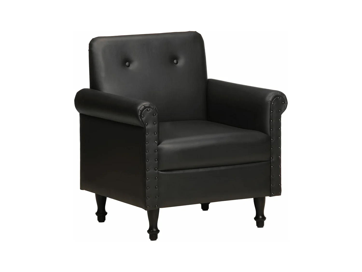 Fauteuil Noir Cuir véritable