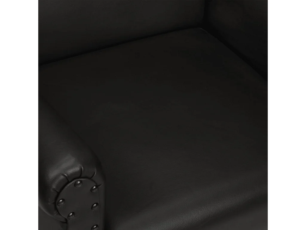 Fauteuil Noir Cuir véritable