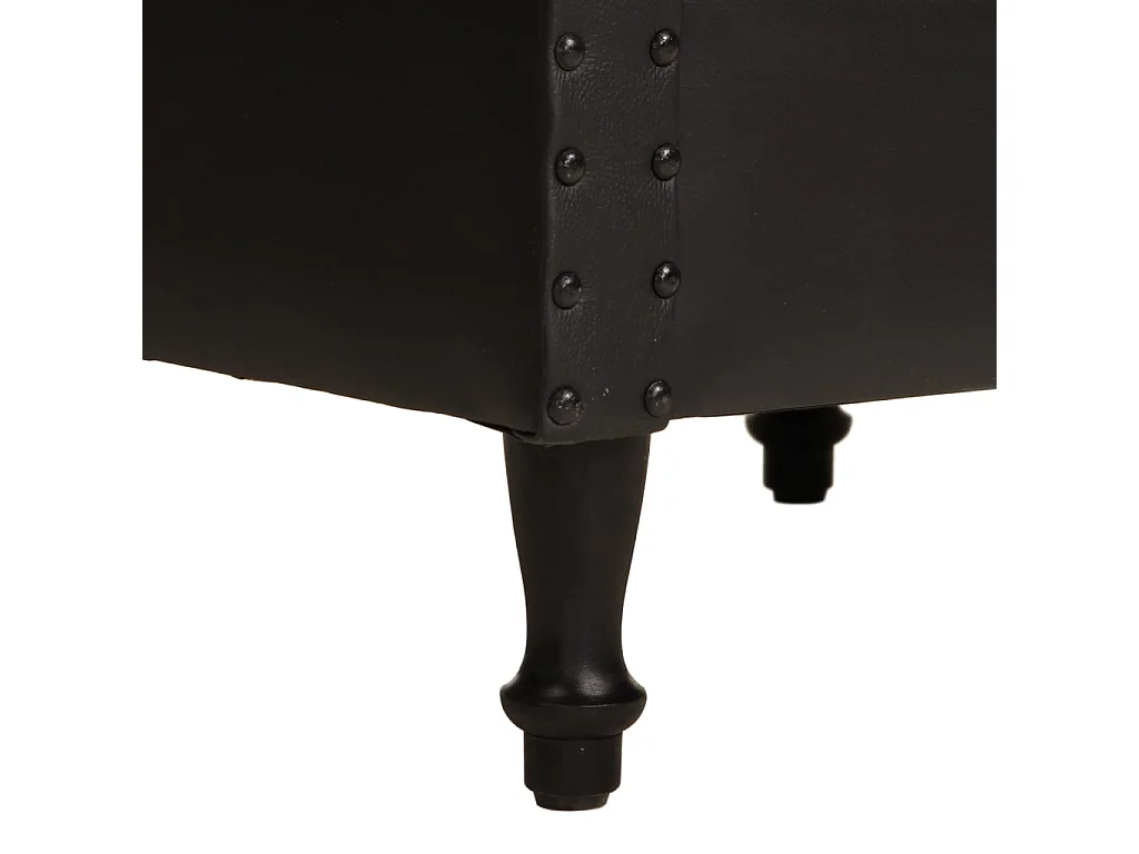 Fauteuil Noir Cuir véritable