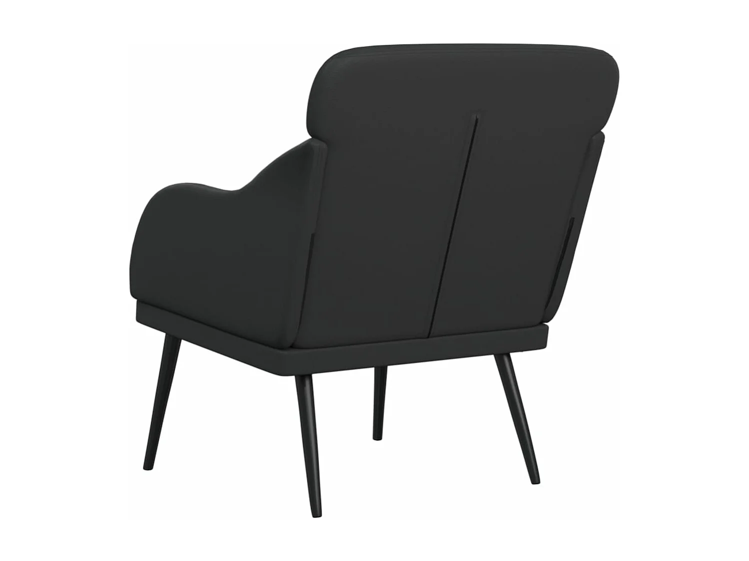 Fauteuil Noir 63x76x80 cm Similicuir