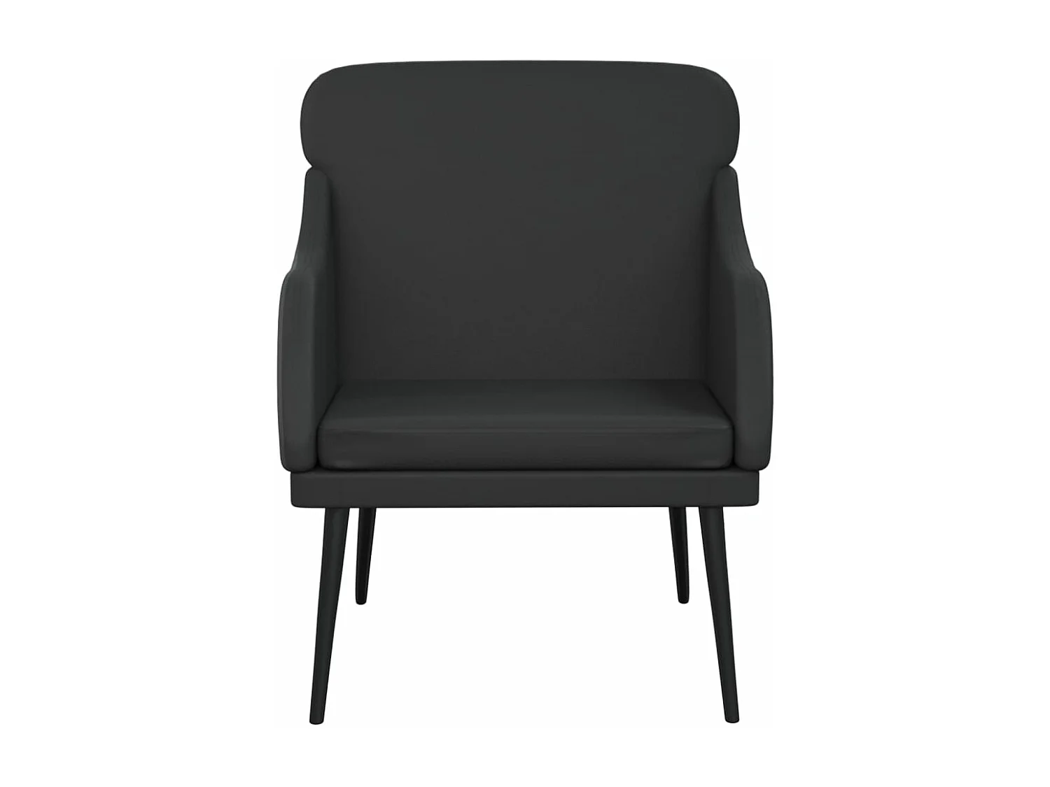 Fauteuil Noir 63x76x80 cm Similicuir