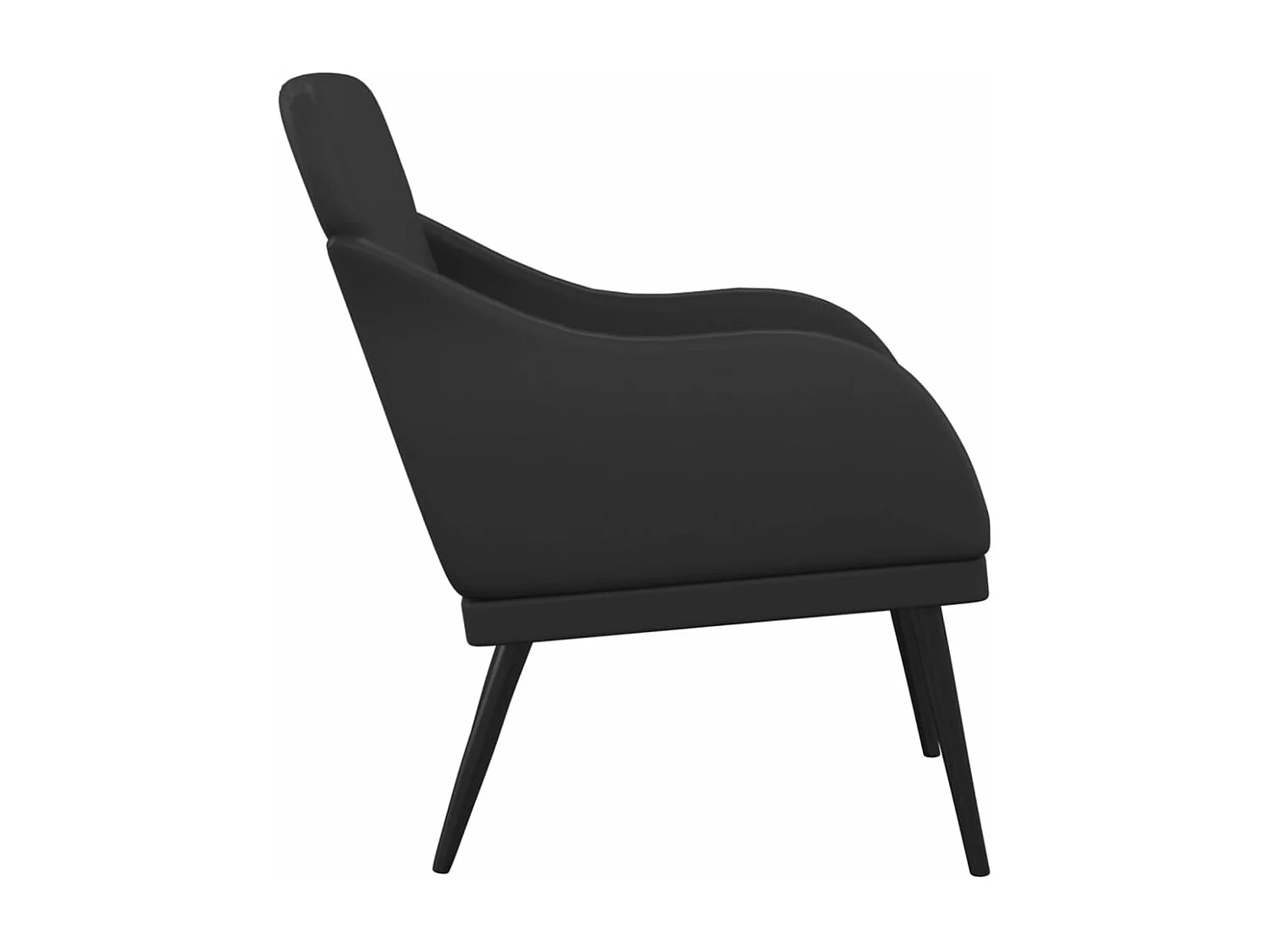 Fauteuil Noir 63x76x80 cm Similicuir