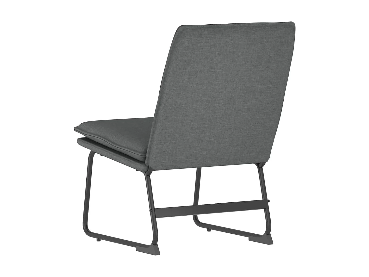 Fauteuil longue Gris foncé 52x75x76 cm Tissu