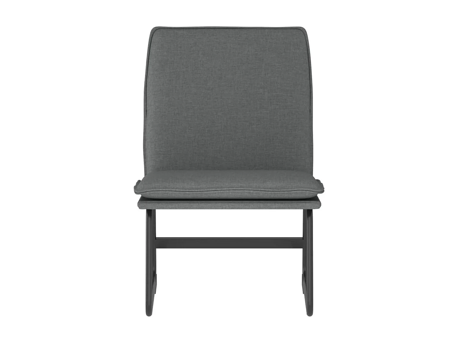 Fauteuil longue Gris foncé 52x75x76 cm Tissu