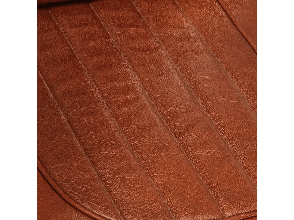 Fauteuil en style d'aviation Marron Cuir véritable