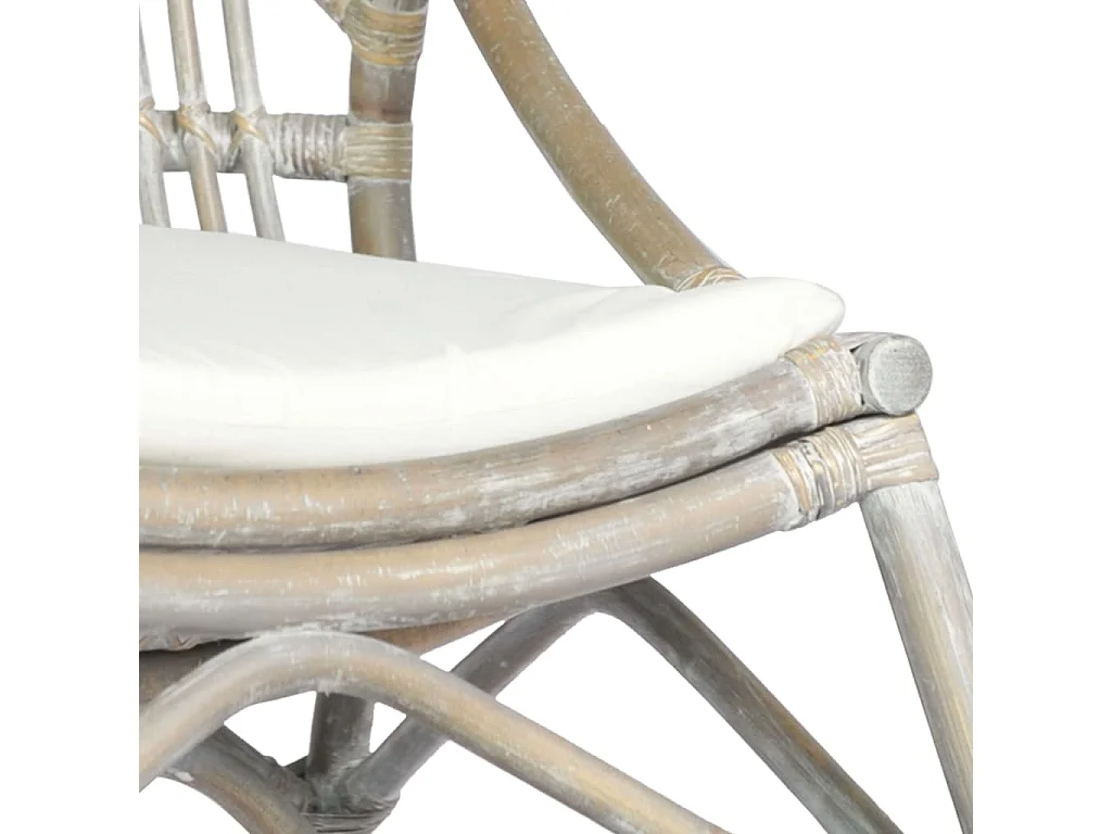 Fauteuil en rotin Gris Lin