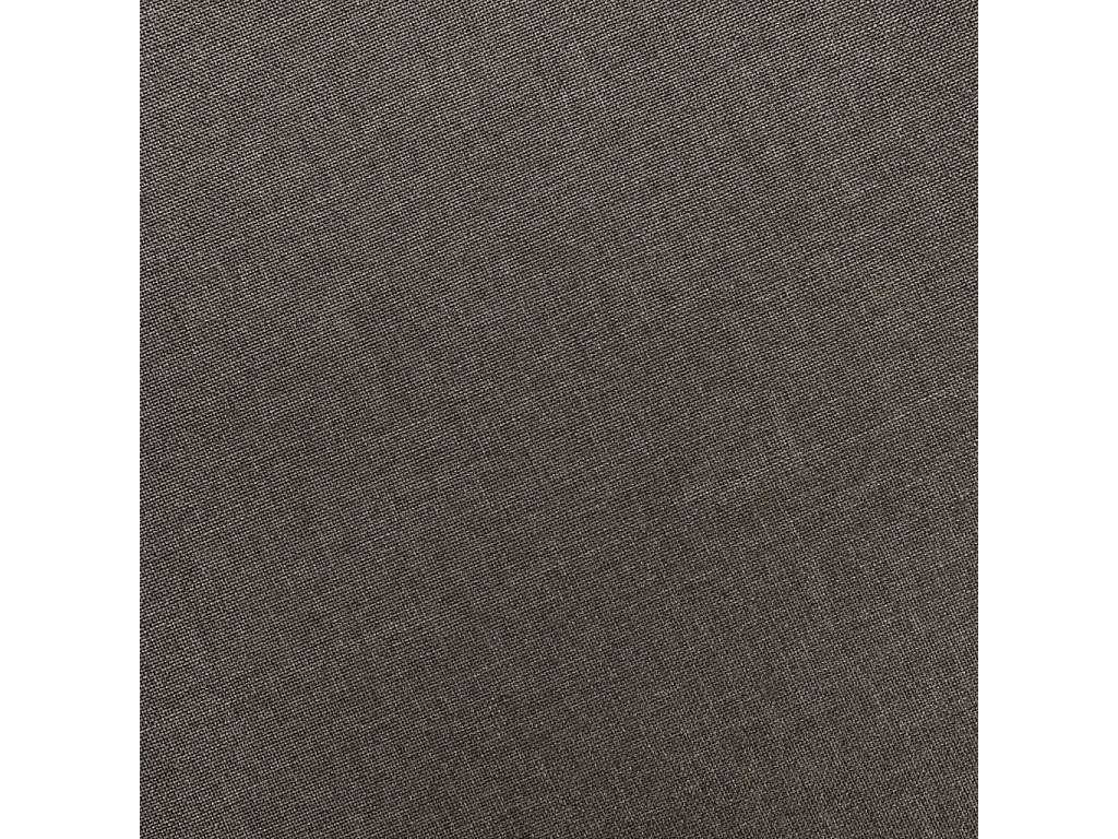 Fauteuil met voetenbankje stof taupe