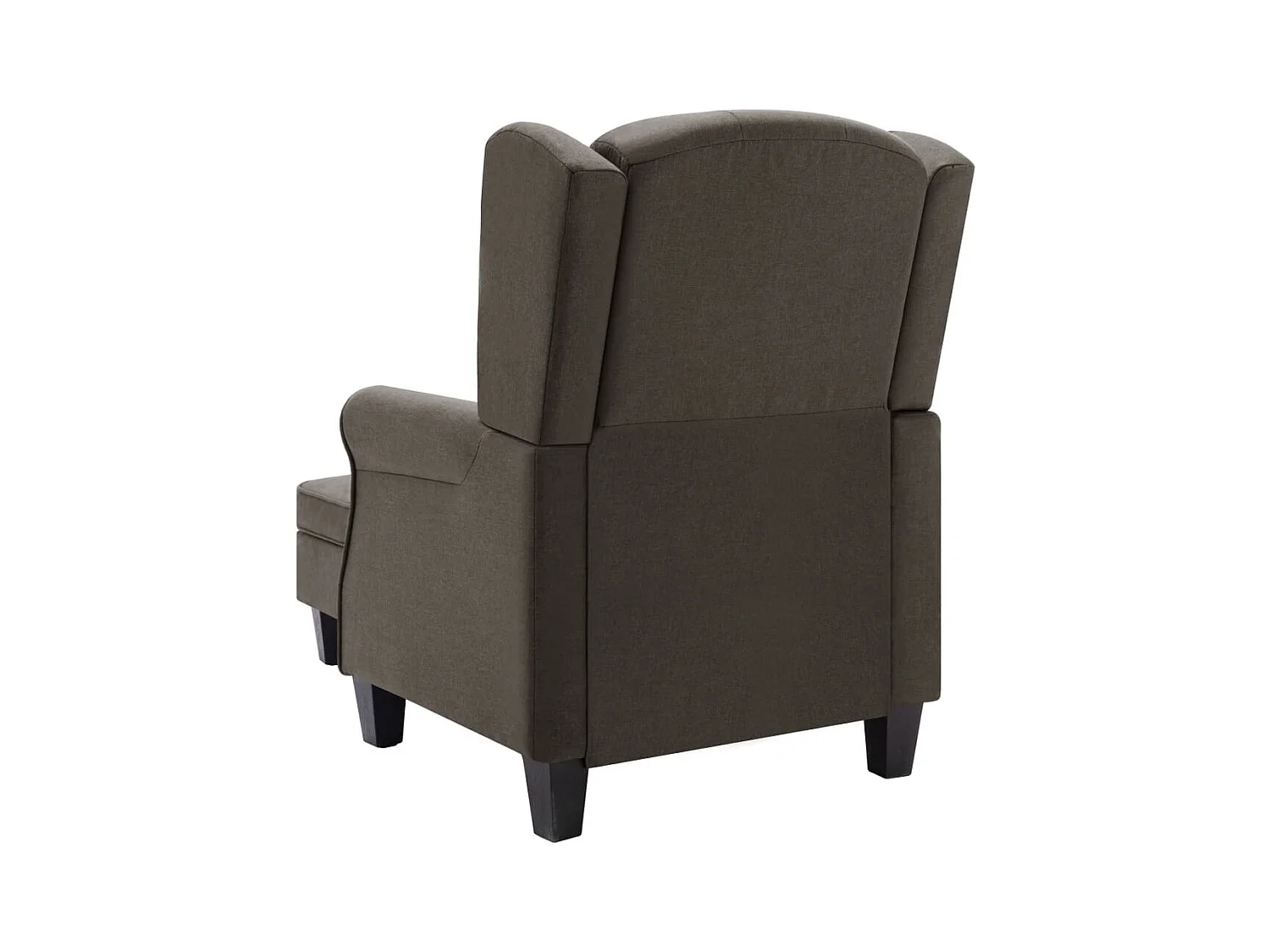 Fauteuil avec repose-pied Taupe Tissu