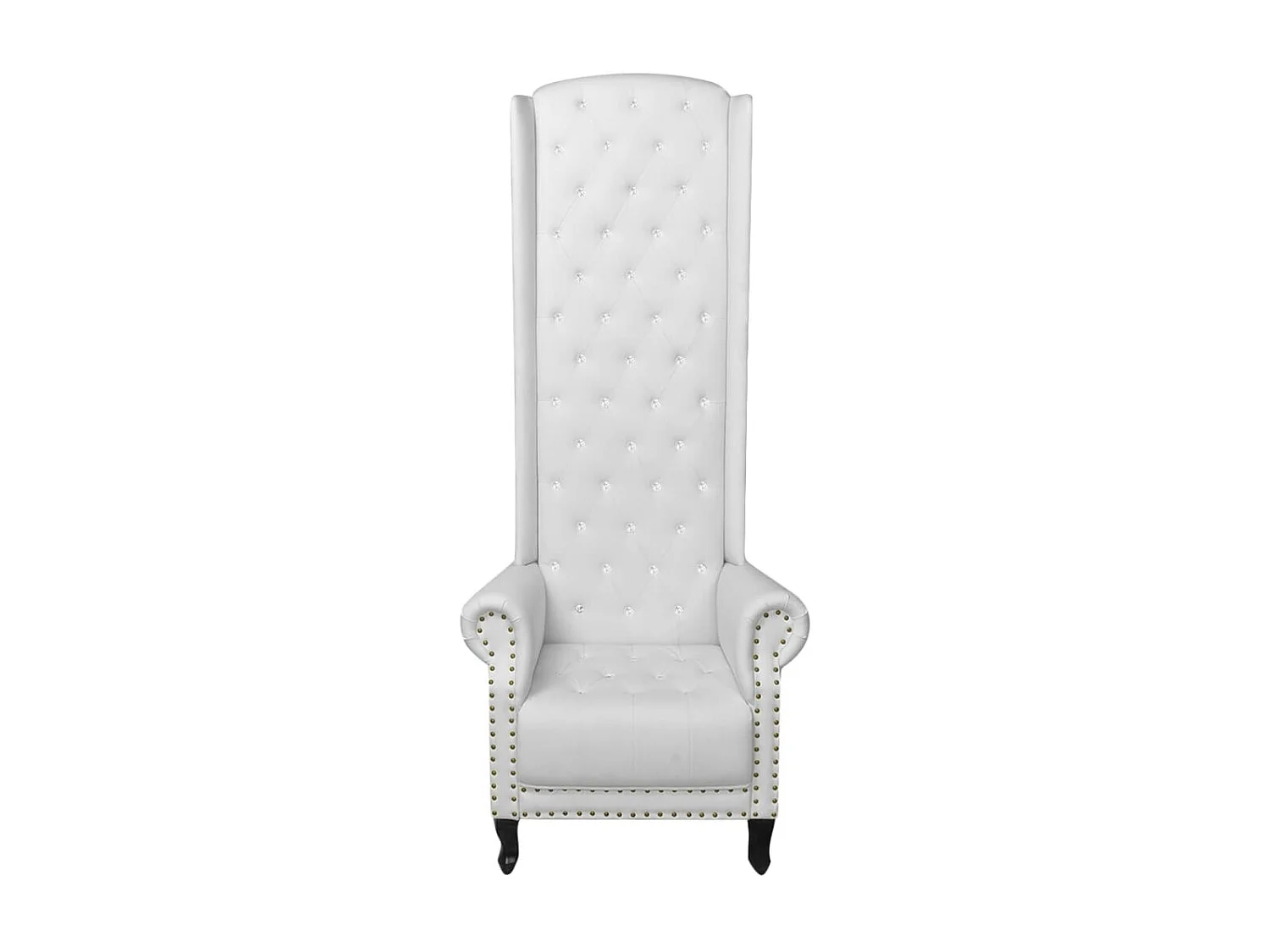 Fauteuil à dossier haut Blanc Similicuir