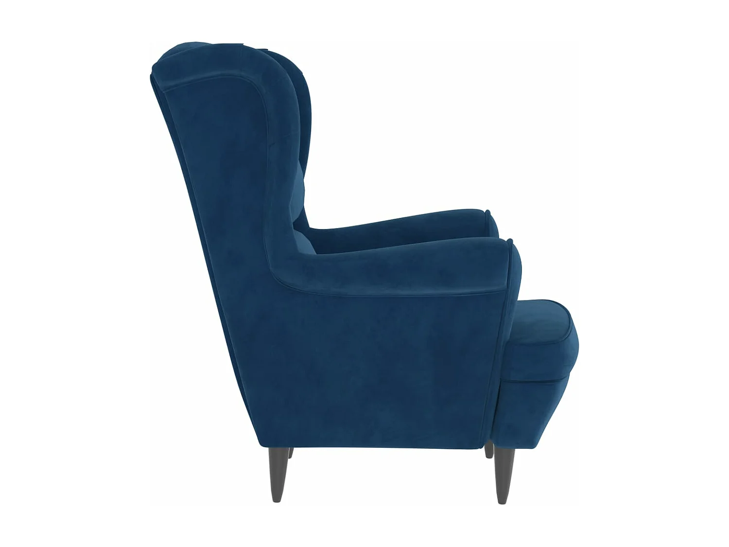 Fauteuil bleu velours