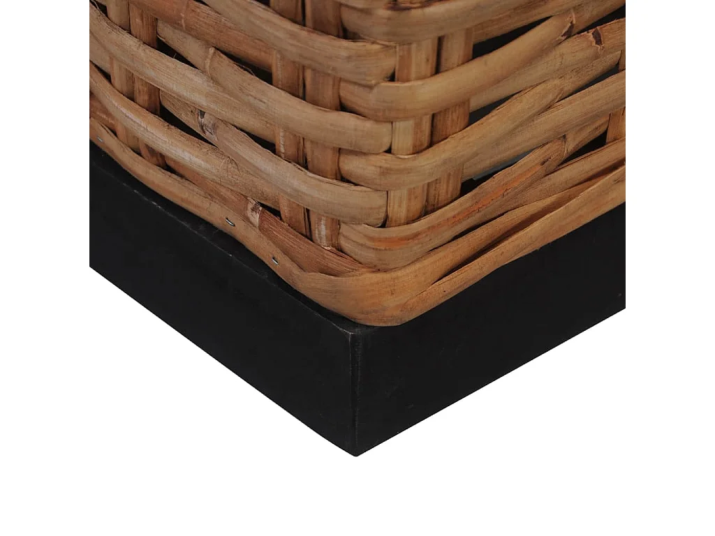 Fauteuil avec coussins Rotin naturel