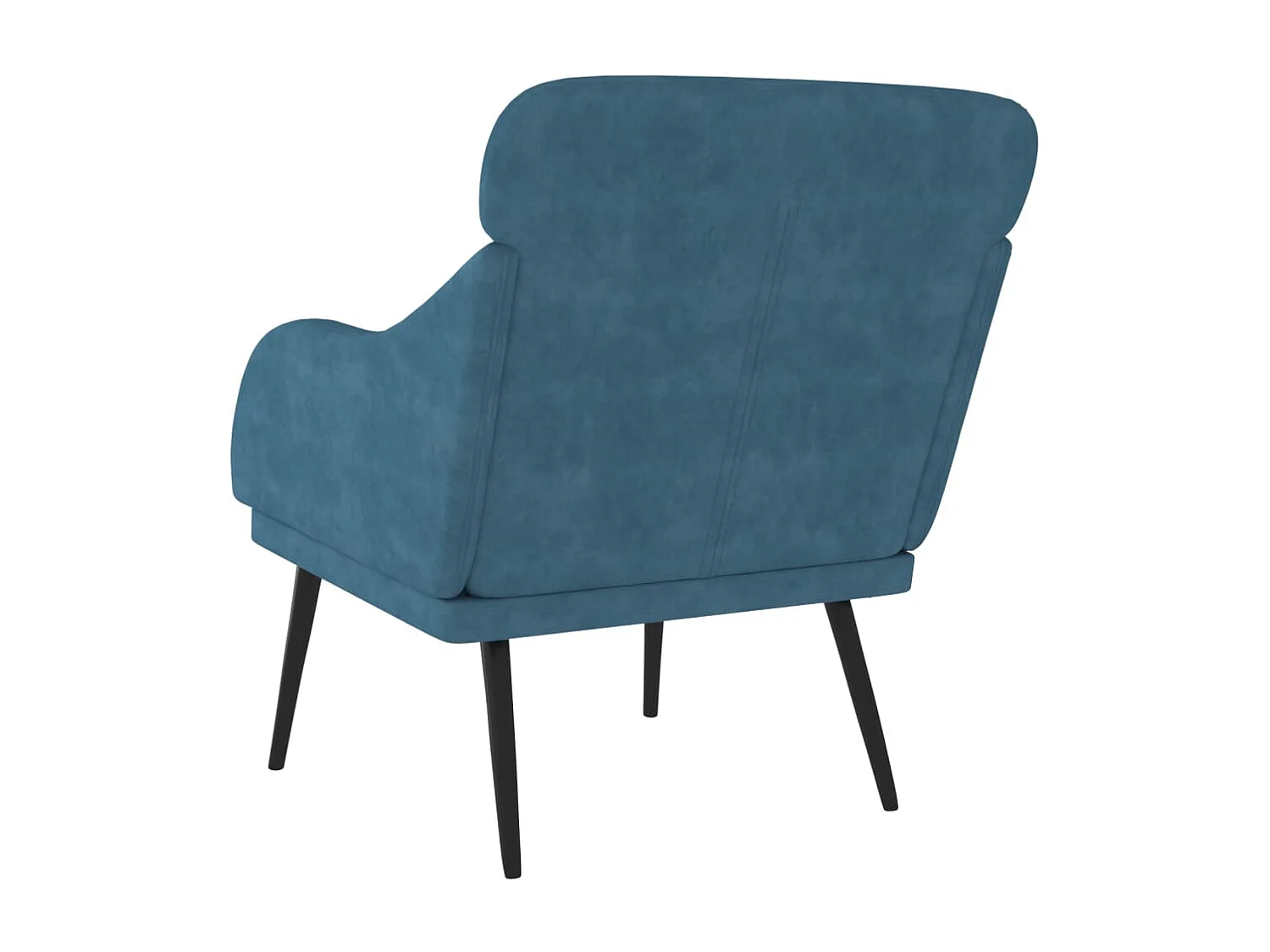 Fauteuil 63x76x80 cm fluweel blauw