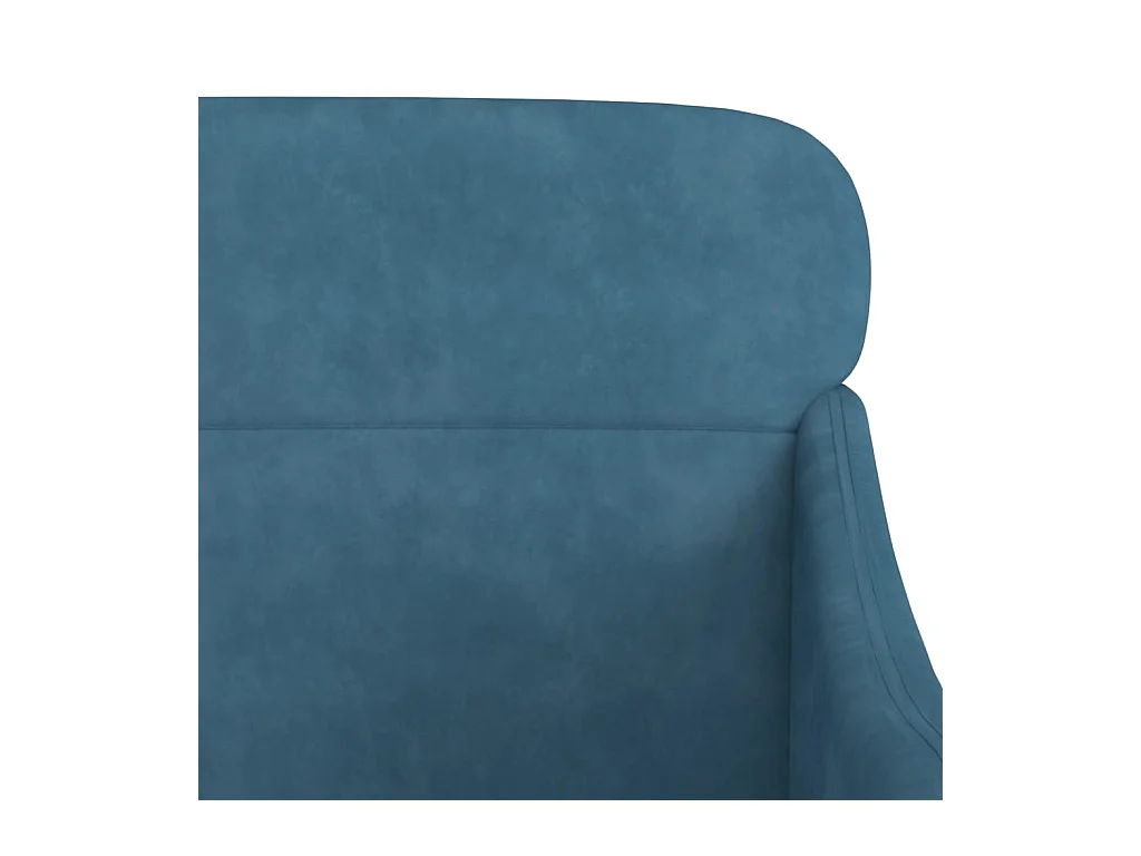 Fauteuil Bleu 63x76x80 cm Velours