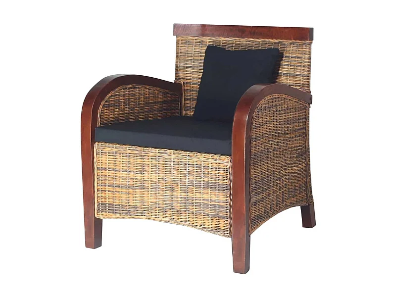 Fauteuil handgeweven rattan