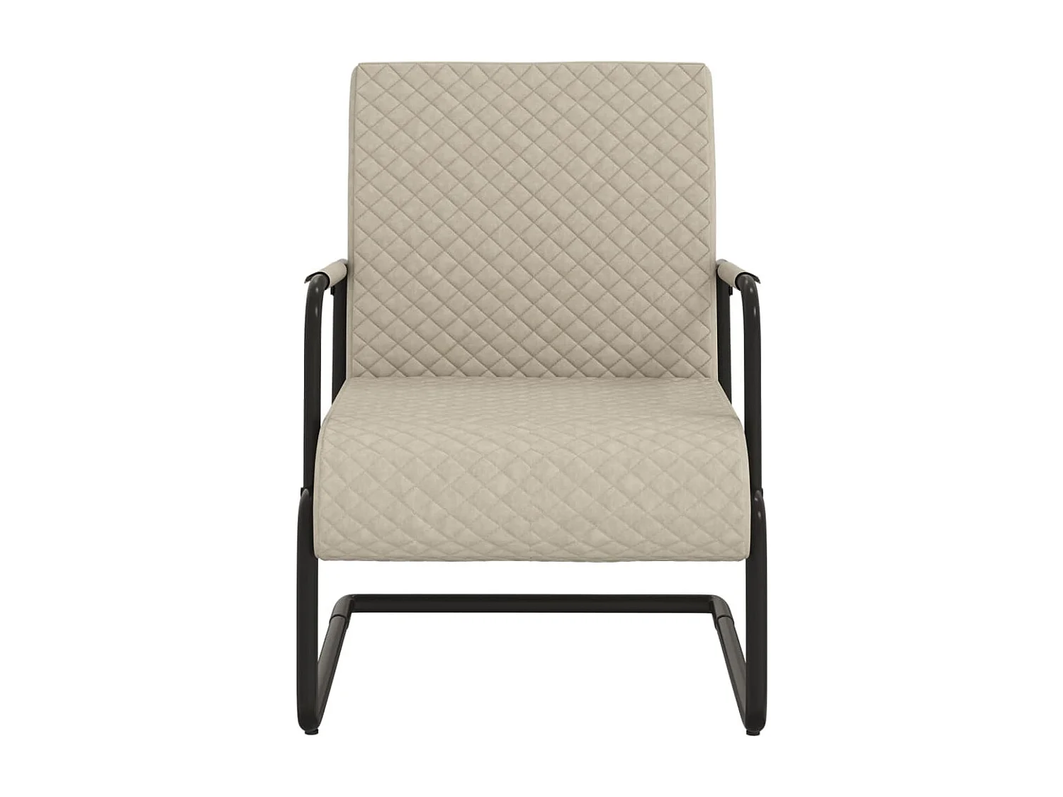 Fauteuil cantilever Gris clair Similicuir