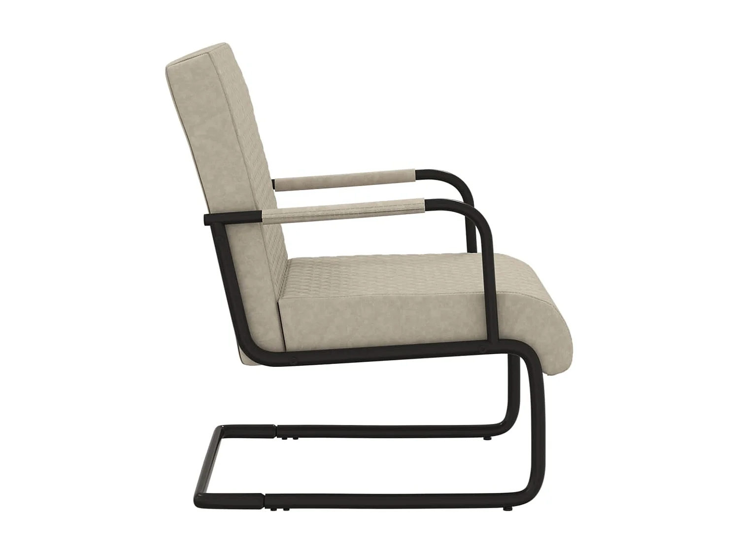 Fauteuil cantilever Gris clair Similicuir