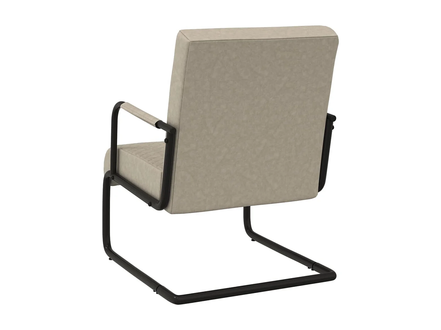 Fauteuil cantilever Gris clair Similicuir