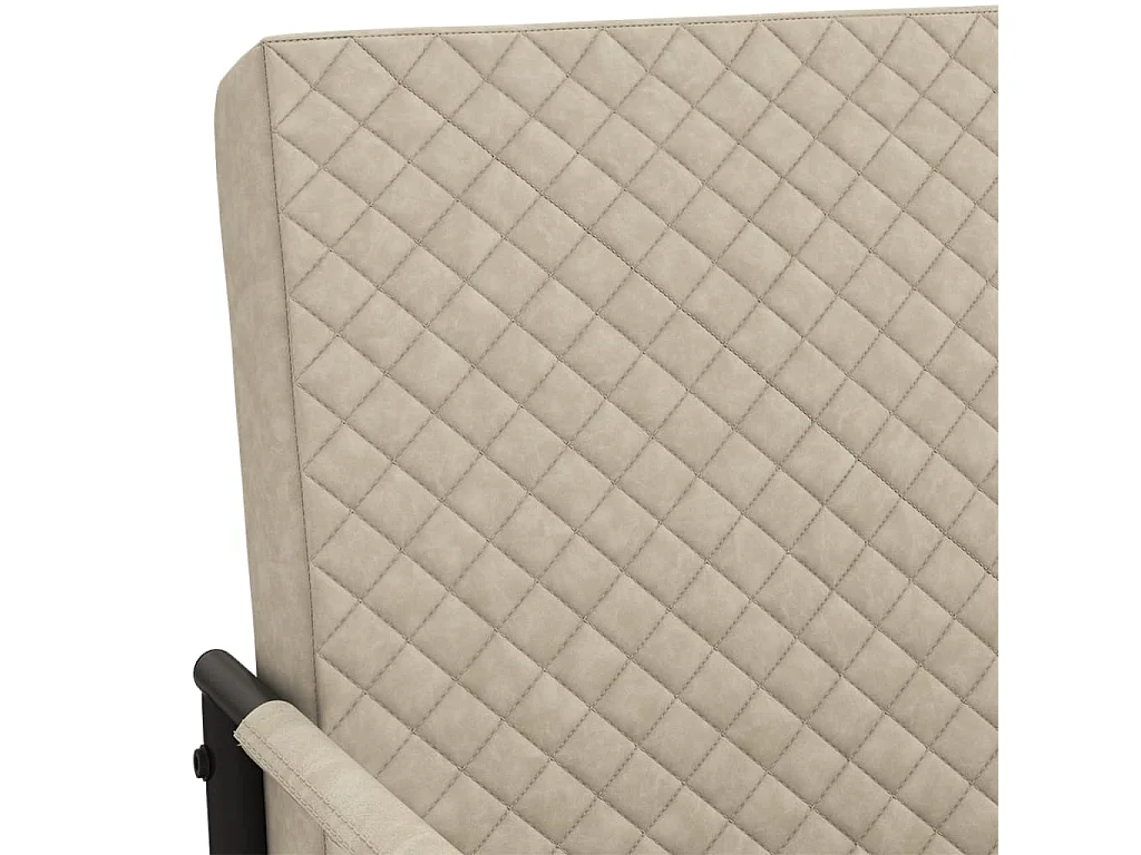 Fauteuil cantilever Gris clair Similicuir