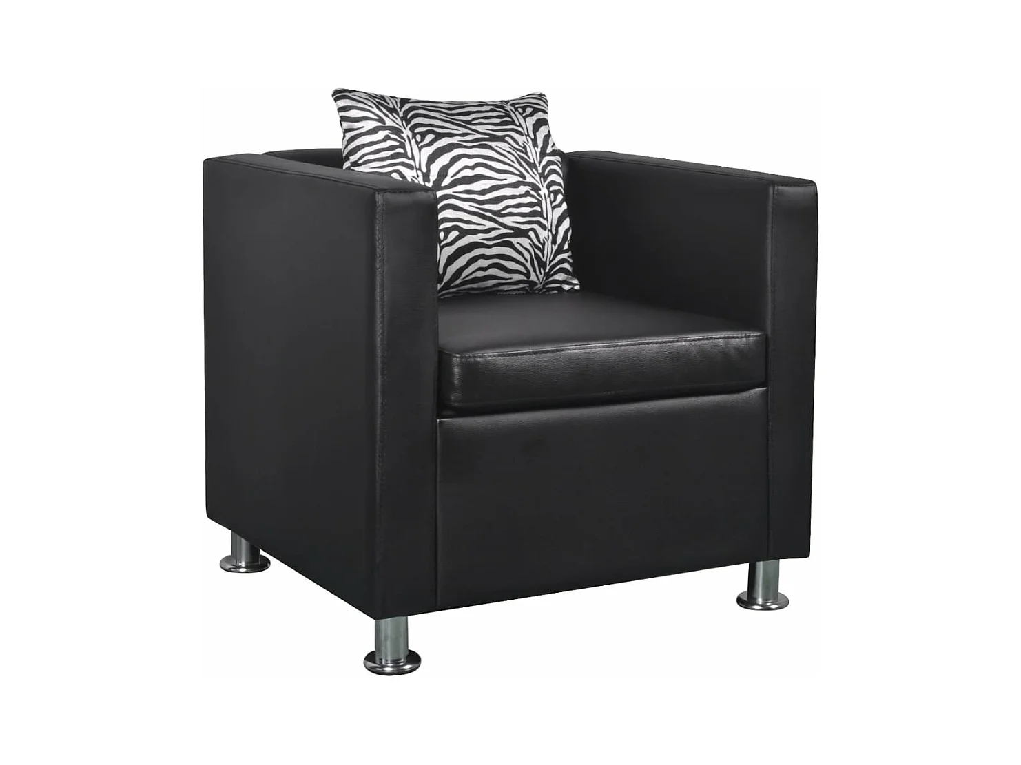 Fauteuil Noir Similicuir