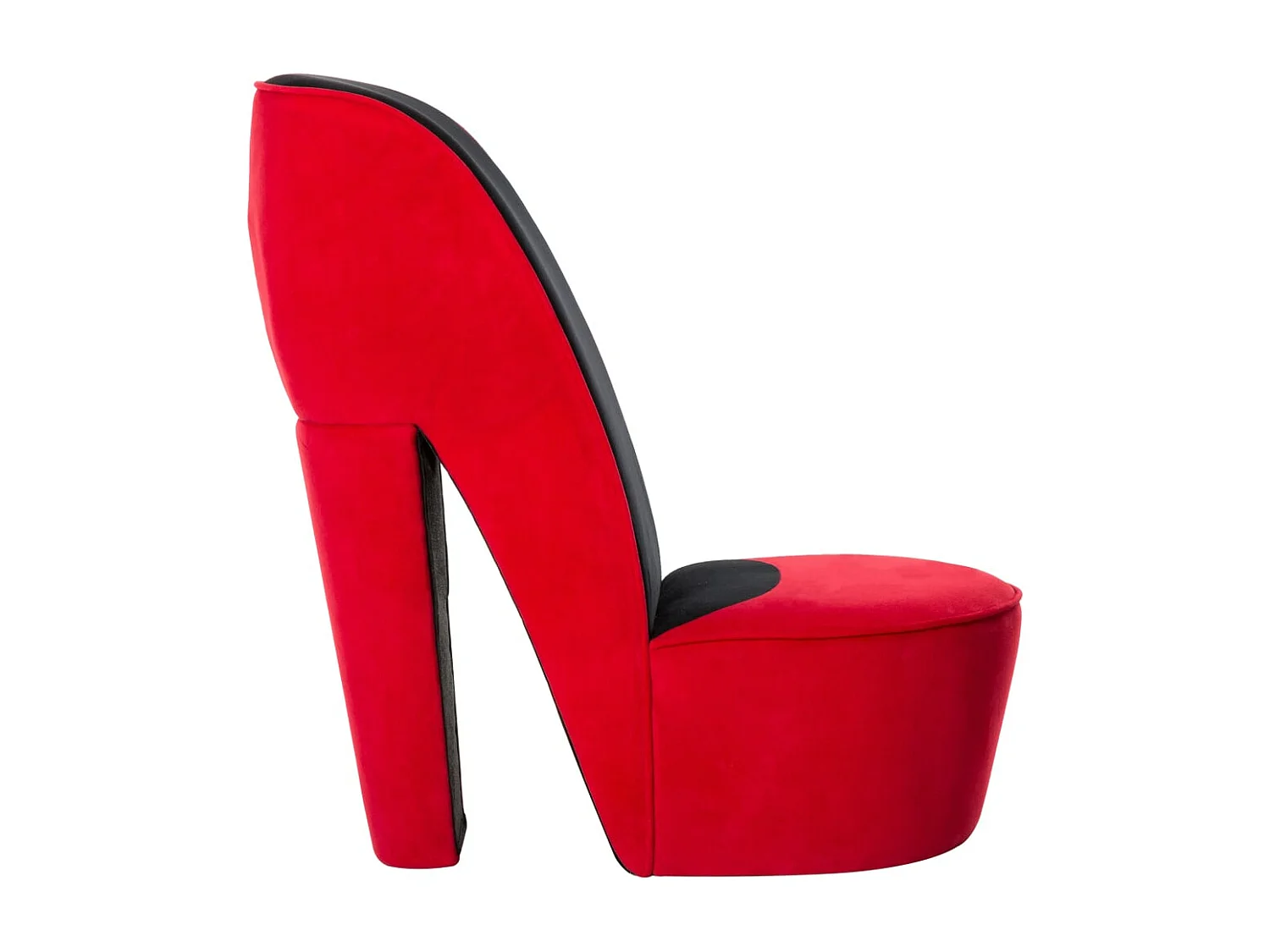 Hakstoel fluweel rood